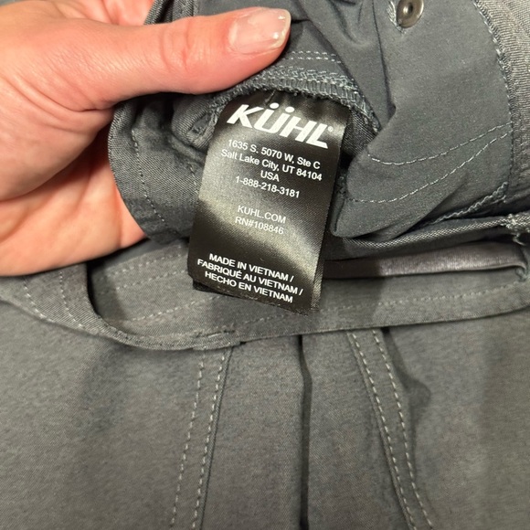 Kuhl Trekr Kapri womens 10 gray travel utility hiking capris gorpcore outdoors - Picture 7 of 9